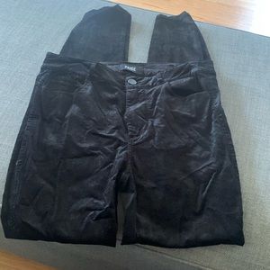 PAIGE black velour skinny jeans